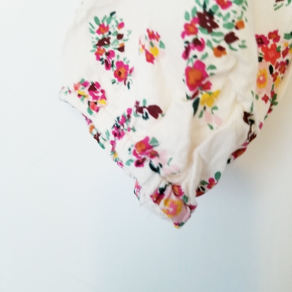 Old Navy Cream Floral Pattern Dress L - Picture 6 of 6
